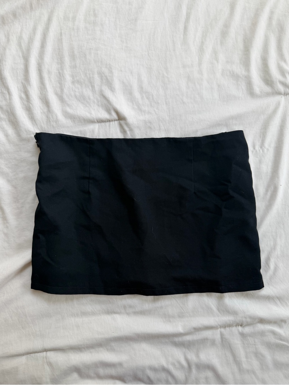 Black mini skirt